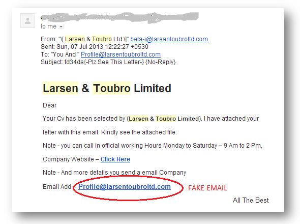Fraud Email