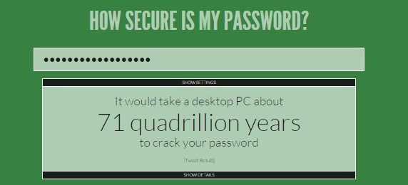 Secure Password